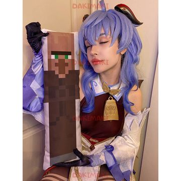 Мини дакимакура Деревенский житель Майнкрафт | Minecraft арт. M1223, 60х20 см