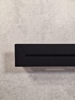 Полка настенная прямая черная MetaDec Sideline 50см