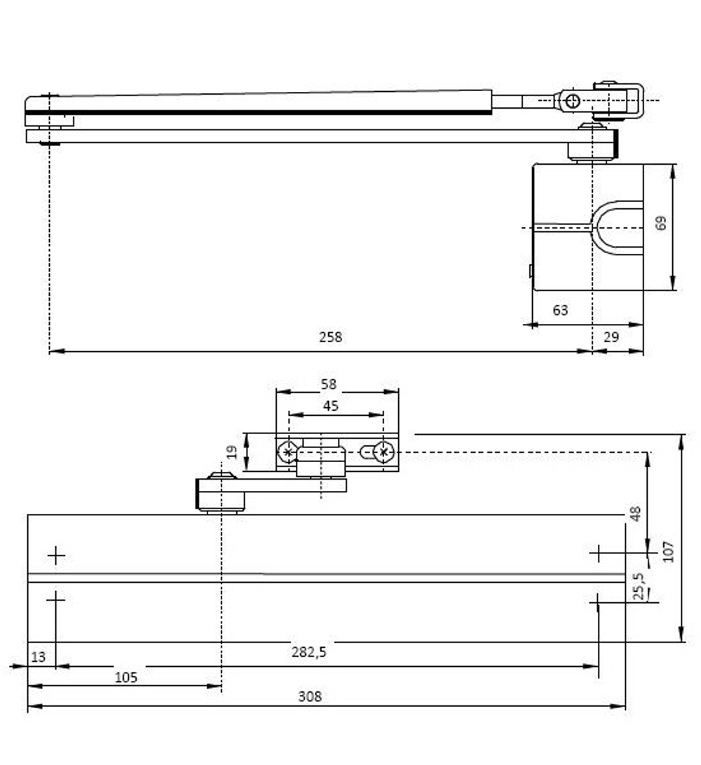 Дверной доводчик ABLOY DC340