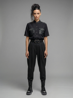 Рубашка для парикмахера Виктория с накладными карманами