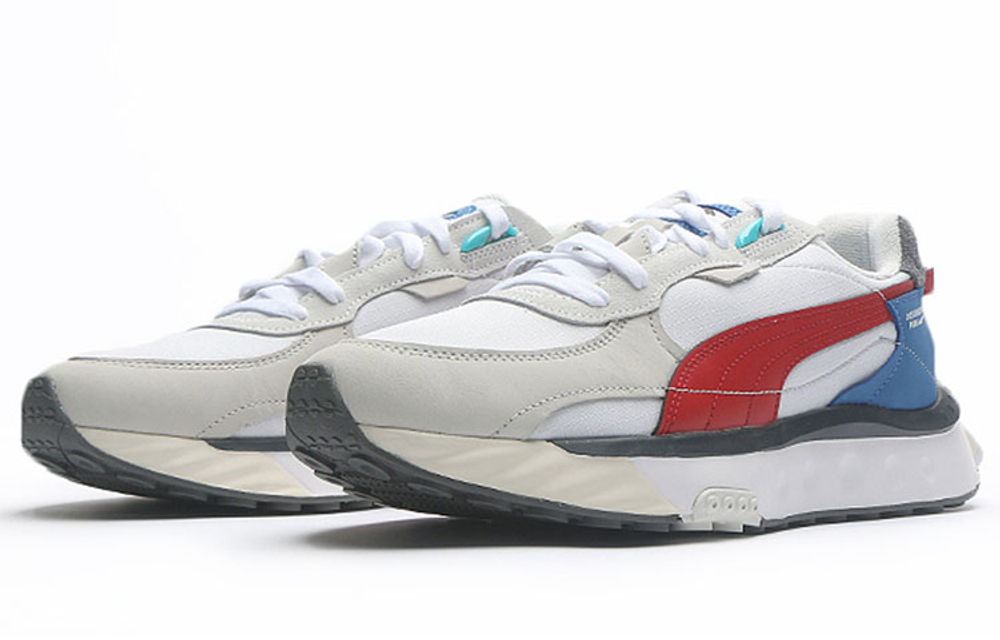 PUMA Wild Rider "Layers White Urban Red"
