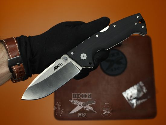 Складной нож Cold Steel 28DD AD-10 c клинком из стали CPM-S35VN, рукоять G10