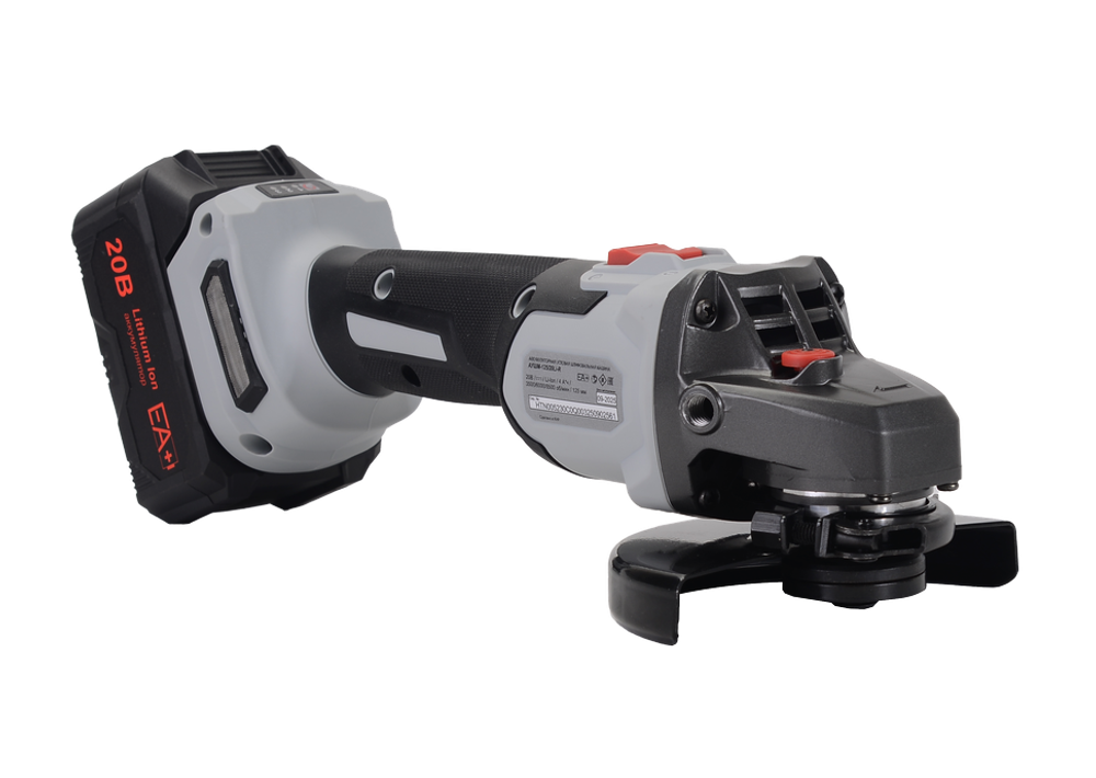 Углошлифовальная машина аккумуляторная Ресанта АУШМ-125/20Li-R (в комплекте 1 АКБ и ЗУ) ЕА+ в кейсе