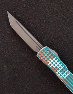 Автоматический складной нож SteelBro Ultratech T/E Delta Frag Cerakote Colors VG-10 123D-10CLRCS (оранж-бирюзовый)