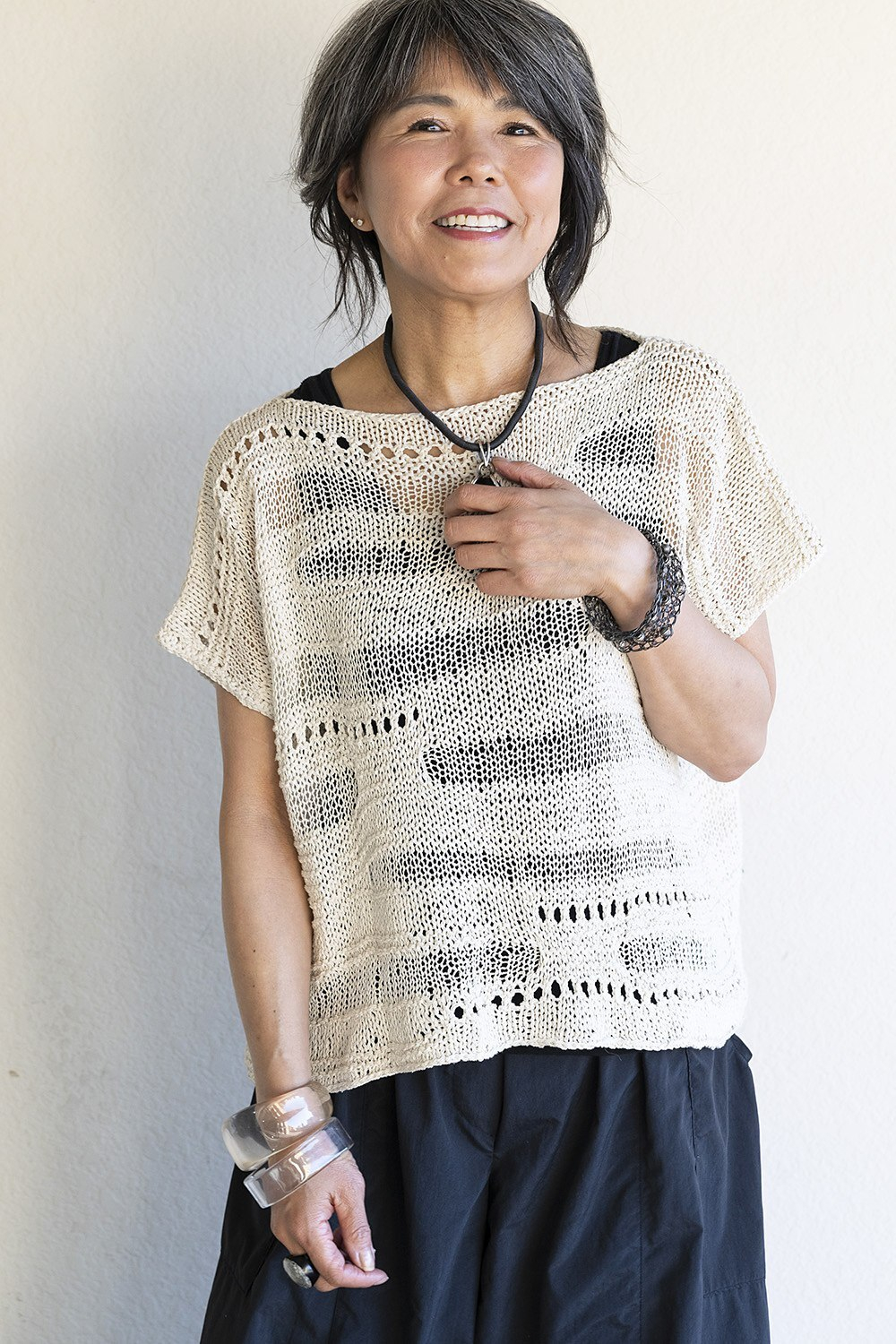 Пуловер спицами "Doodles"