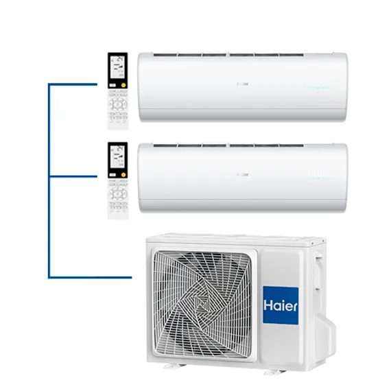 Мульти сплит-система на 2 комнаты 25+35 м2 Haier AS25S2SJ2FA-W+AS35S2SJ2FA-W/2U40S2SM1FA Jade Super Match