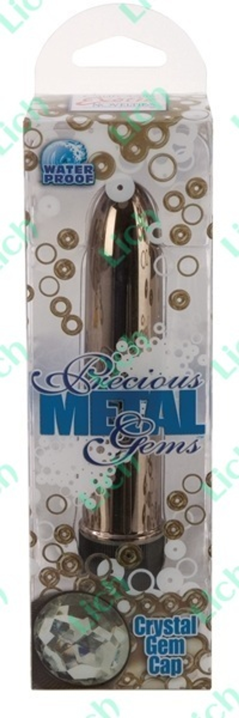 Стальной вибратор с кристаллом PRECIOUS GEMS