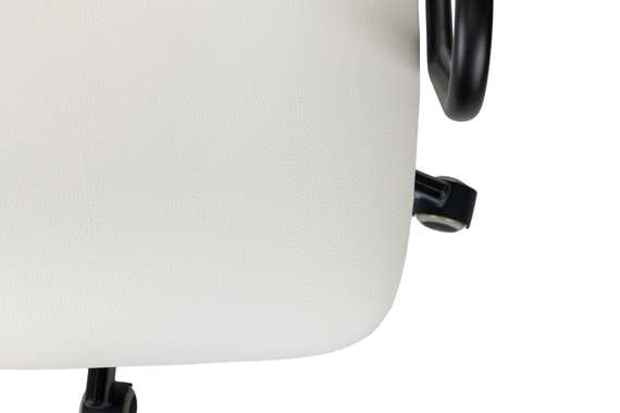 Кресло руководителя Бюрократ CH BALANCE белый экокожа крестов. металл черный