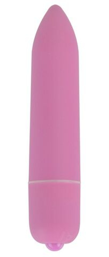 Розовая удлинённая вибропуля Power Bullet Pink - 8,3 см.