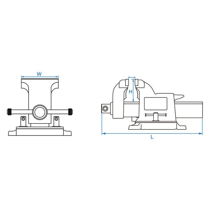 KING TONY (9TZ11-08) Тиски слесарные 200 мм
