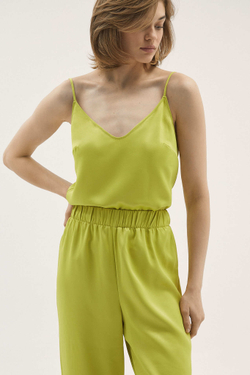 Брюки прямые лайм