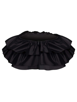 Шелковый топ с рюшами