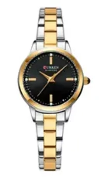 Часы наручные кварцевые CURREN на металлическом браслете, золотистый/серебристо-золотистый W8580-02