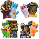 Магнит «Пожелания от Дракоши» 6,5*7 см, микс