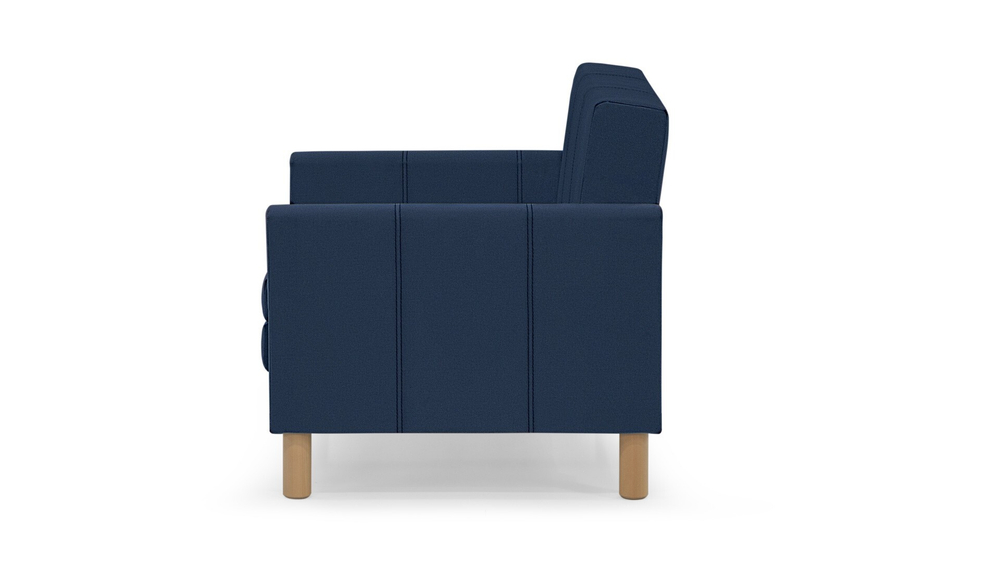 Кресло-кровать Уют Лайт Velutto 54 95*84*82 см, синий Велютто Выкатной Фиеста