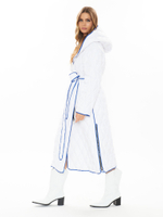 Пуховик стеганный с капюшоном