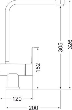 Смеситель для кухни Domaci Солерно DC-3014 берилл