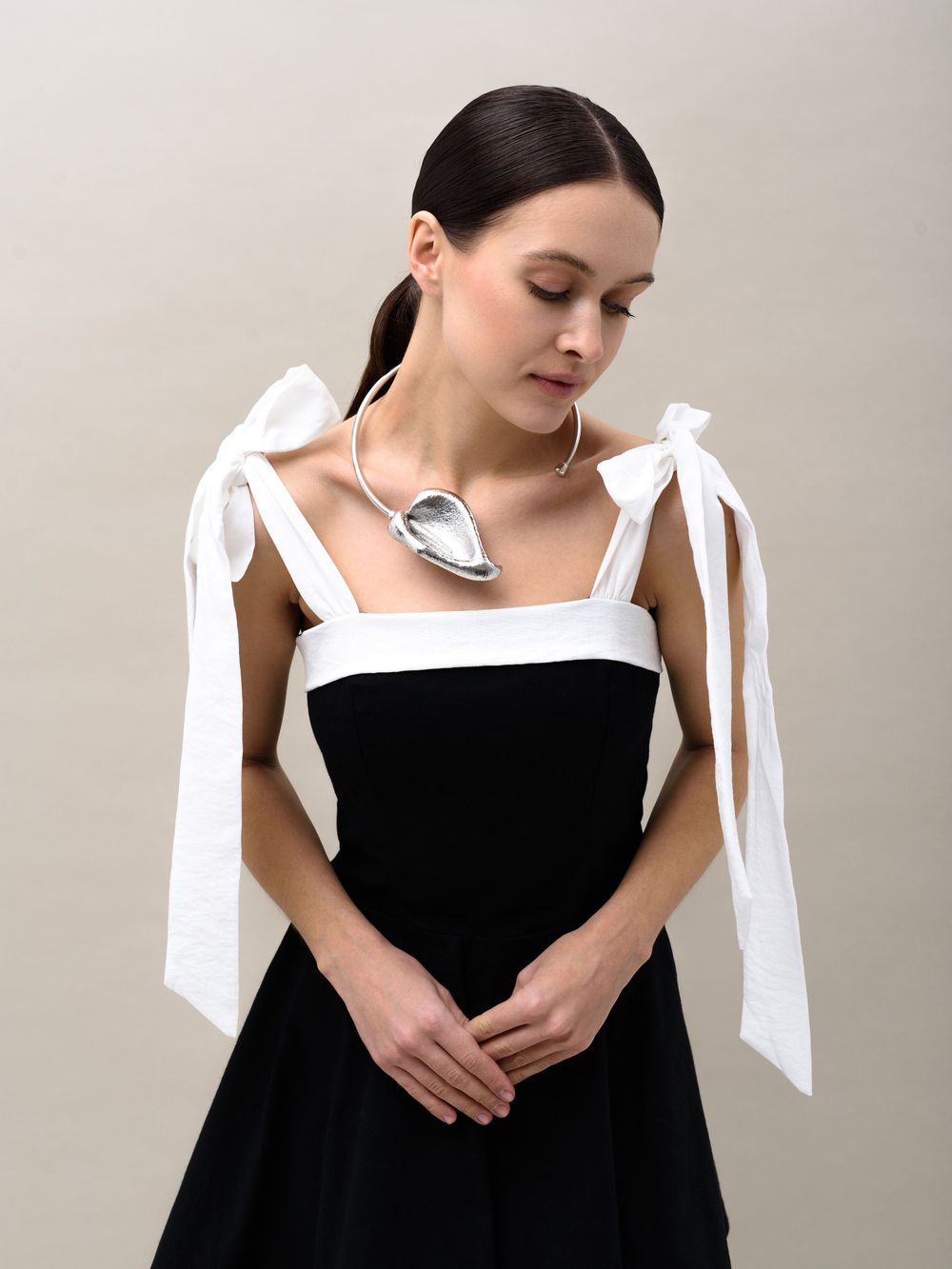 Обруч "Flower Calla" Silver