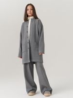 Кардиган для девочки в школу AT990 серый