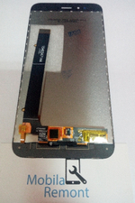 Дисплей для Xiaomi Mi A1/5X в сборе с тачскрином Черный - переклейка