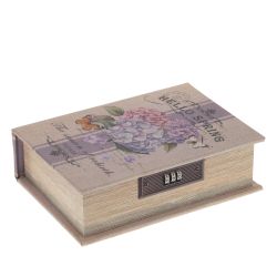 GAEM Шкатулка-книга с кодовым замком, L16 W7 H22,5 см