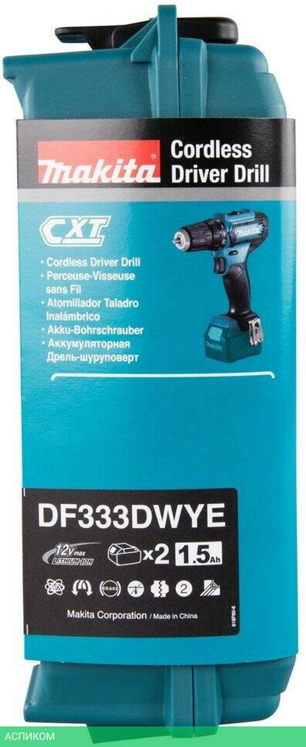 Дрель-шуруповерт Makita DF333DWYE