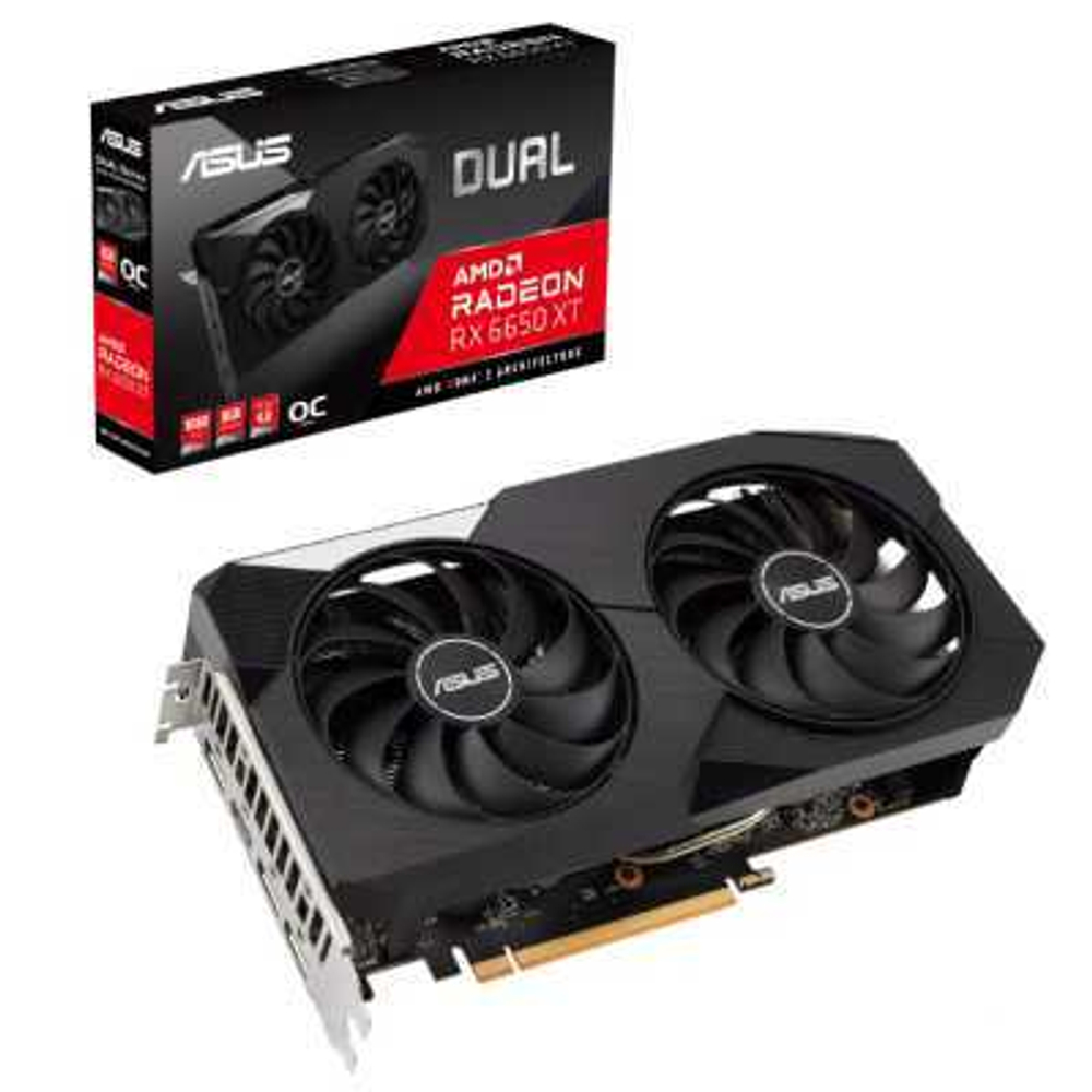 Видеокарта ASUS AMD Radeon RX 6650 XT 8Gb DUAL-RX6650XT-O8G