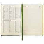 Ежедневник недатированный B6 (127х186 мм), BRAUBERG VISTA, под кожу, гибкий, срез фольга, 136 л., "Claude Monet", 112103