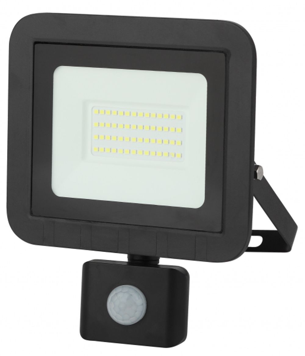 Прожектор светодиодный ЭРА LPR-041-2-65K-050 50Вт 4000Лм 6500К с датчиком движения регулируемым, Б0043587