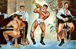 Etienne aka Stephen - эротическое искусство художника Дома Орехудоса. 18+