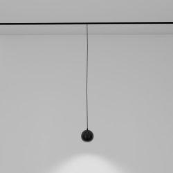 Магнитный трековый светильник ЭРА TRM20-9-5W3K-B для системы NOVA 48V 5Вт 3000К с направленным светом черный