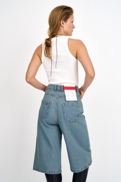 Джинсовые шорты женские бермуды WOMAN BERMUDA SHORTS GREEN