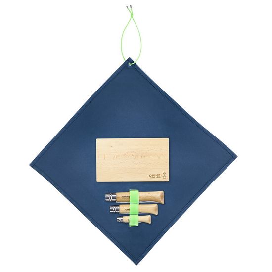 Складной нож Набор 3-x ей Opinel Outdoor c клинком из стали Sandvik™ 12С27, рукоять дерево (Бук)