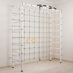 Спортивный комплекс Sv Sport П 4010 (Турник/Канат/Кольца/Лестница/Сетка)