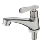 Смеситель для раковины 1/2кер ПРОФСАН ПСМ-104-15 "КОМПЛЕКТАЦИЯ" НЕРЖ,моно,п/гайку,б/подвод. САТИН