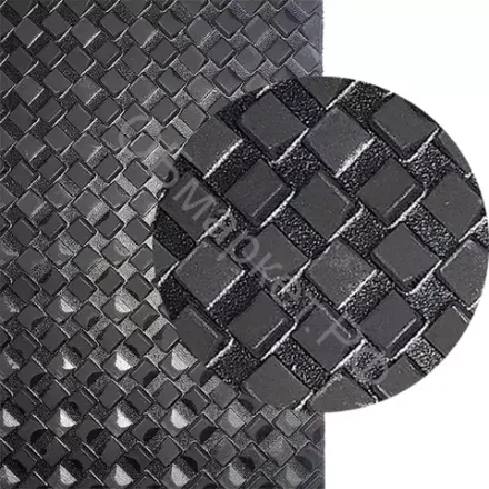 Набойка листовая Искож Трек (зимний) 6мм (70х30см), чёрный