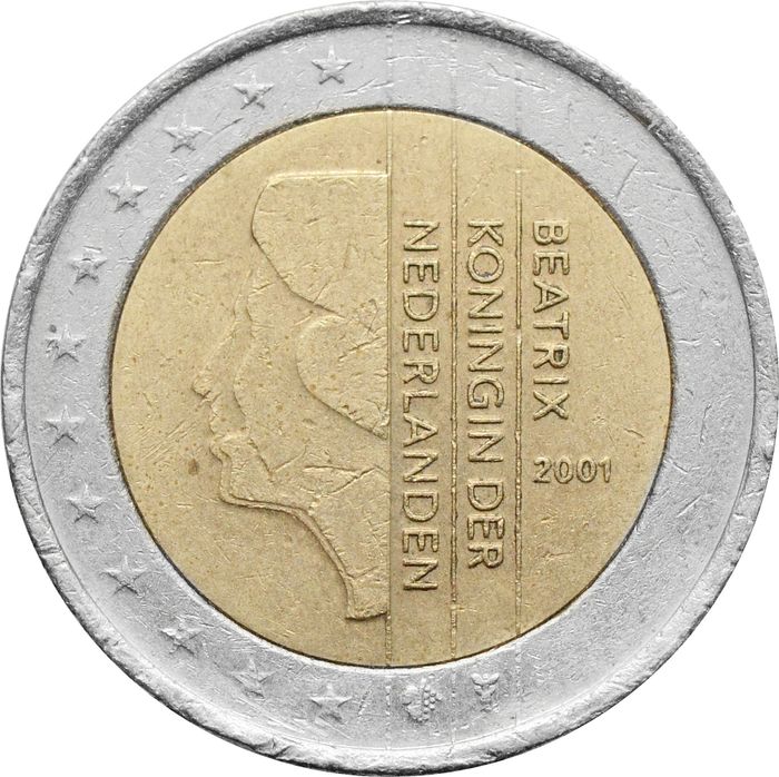 2 евро 2001 Нидерланды