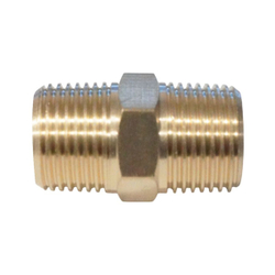 WDK-238MB Адаптер, резьба 3/8"-3/8" PT, M-M (внешняя), латунь