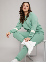 Костюмы с брюками КБофн-042/салатовый