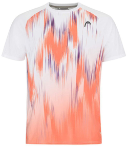 Мужская теннисная футболка Head Topspin T-Shirt - flamingo/print vision