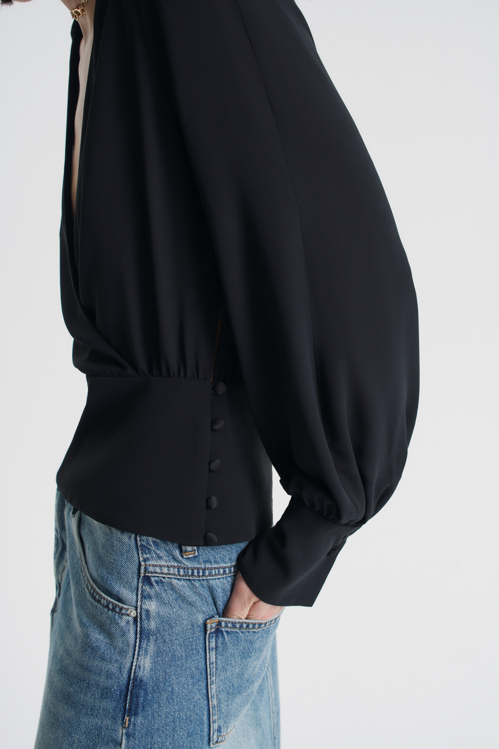 Блуза с баской