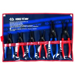 KING TONY (42156GP) Набор съемников стопорных колец, 6 предметов