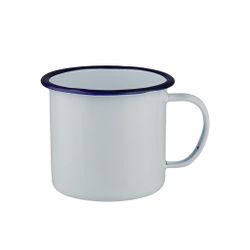 Кружка 510 мл d 10,5 см h9 см Blue Rim эмалированая сталь SUNNEX [1]