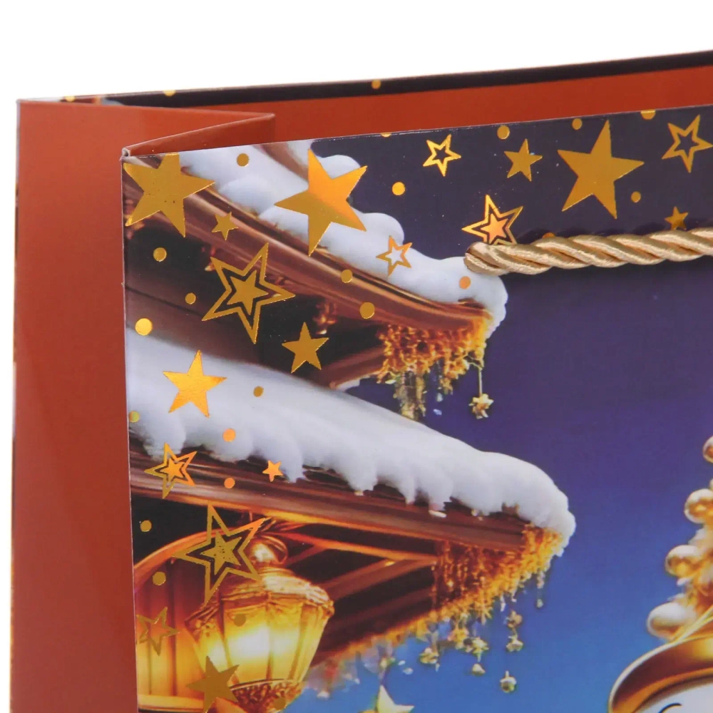 Пакет подарочный «Волшебный снеговик» 18*23*8 см, микс