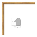 Фоторамка 30х40 см, золотая, арт. 3040.144267