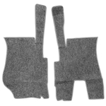 Ковры SCANIA 5 серии Р (автомат) (экокожа, черный, серый кант, серая вышивка)