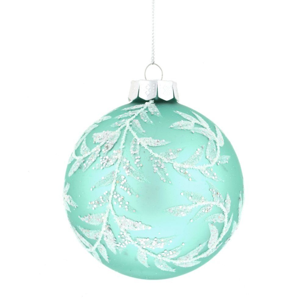 GAEM Украшение новогоднее Шар "Веселые ребята в бирюзовом" (блок 12 шт), D8 см, L36 W28 H11 см, 6в.