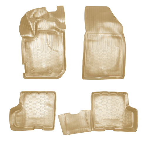 Ковры в салон Norplast/Unidec для Renault Duster в кузове HJD Euro (2018-)Полиуретан,версия без ящика под сиденьем арт.NPA11-C69-111-B