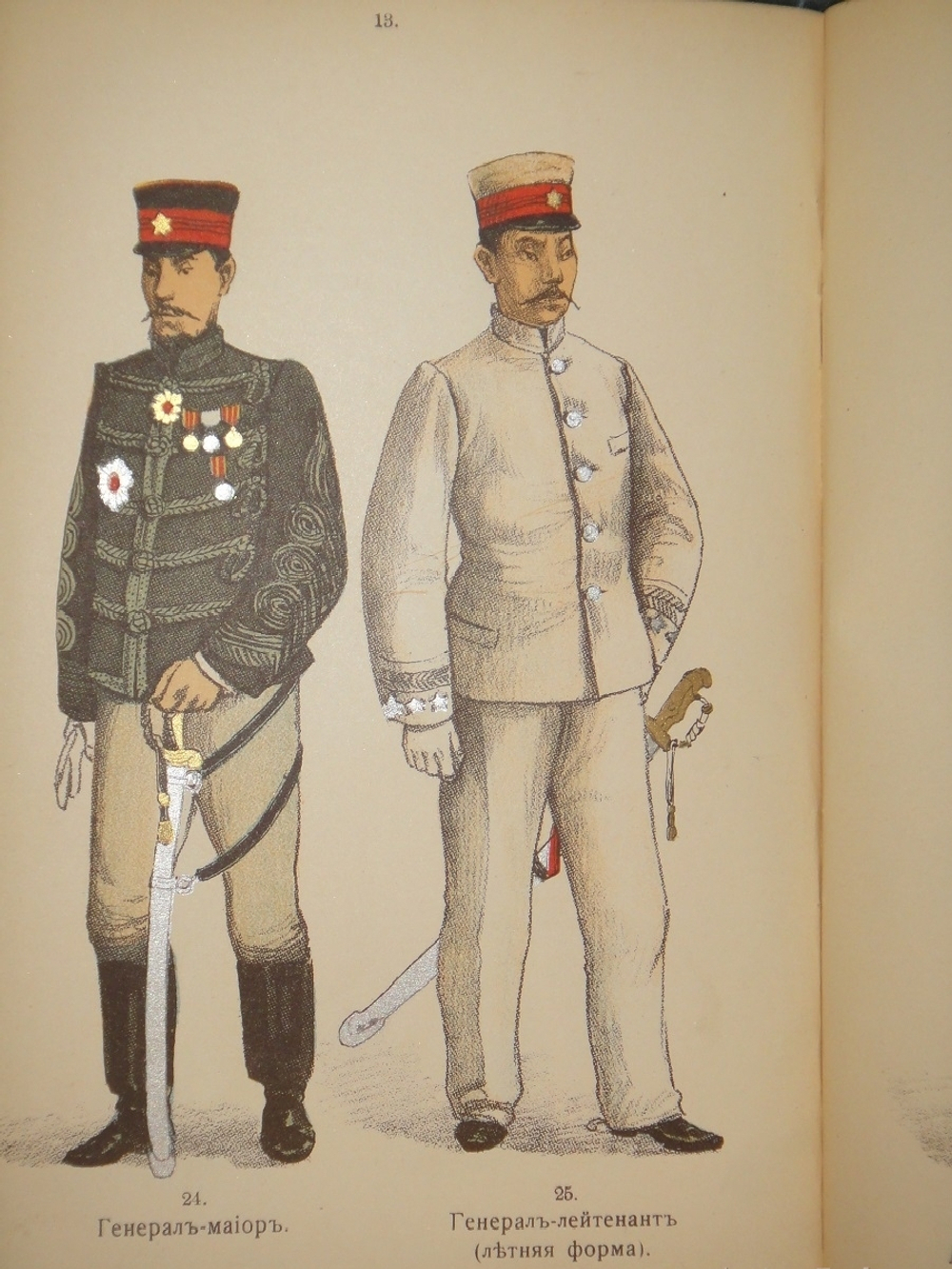"Формы обмундирования японских сухопутных войск". 1905г.