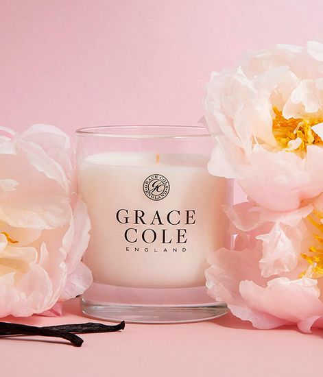 Ваниль и пион свеча ароматическая, Grace Cole